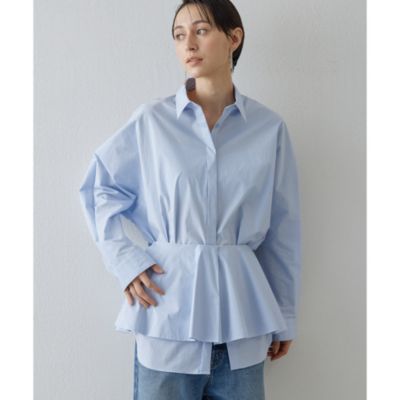 Whim Gazette(ウィム ガゼット)の【GEMINI】フリルベルトシャツ通販