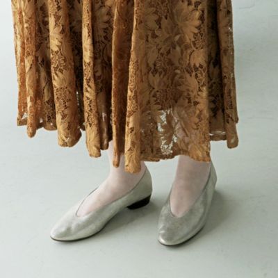 enchanted(エンチャンテッド)の本革ソフトレザーVカットバブーシュ通販