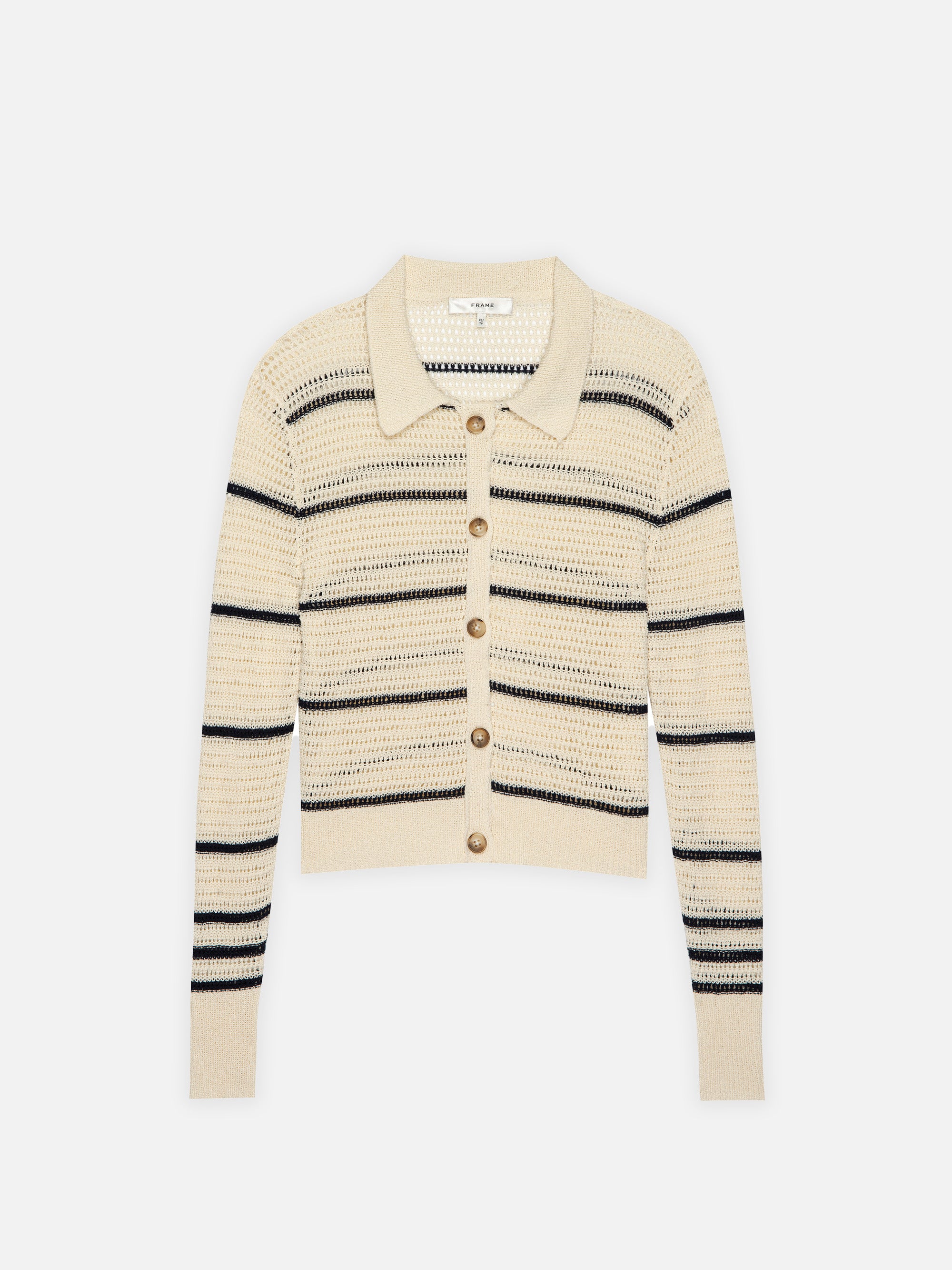 THE SHRUNKEN CARDI CREAM MULTI