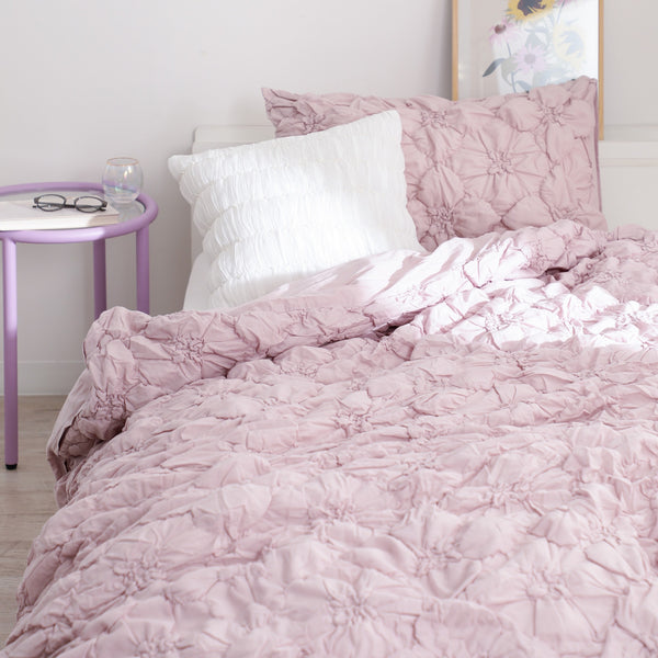 フラワーキルト 掛け布団カバー シングル ピンク | Francfranc（フラン