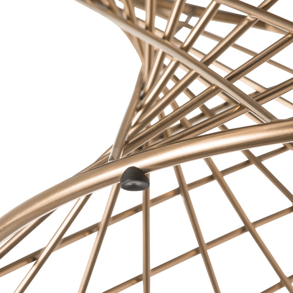 マーリア サイドテーブル クリア×ゴールド φ500 | Francfranc（フラン