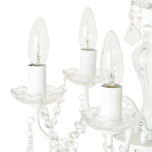 アントイン シャンデリア 6灯 ホワイト | Francfranc（フランフラン