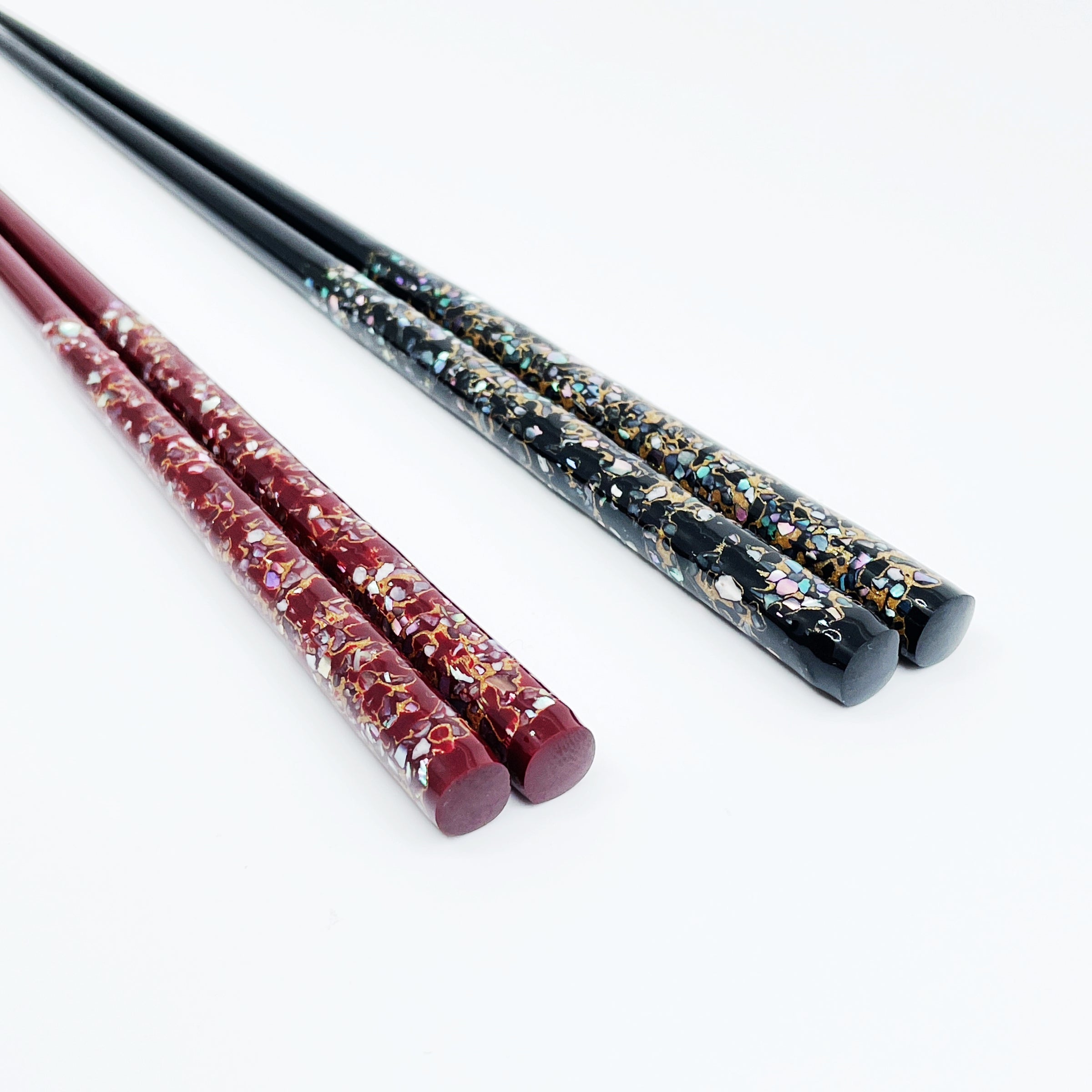 貝氷河 伝統工芸若狭塗箸（螺鈿）桐箱入り – 若狭塗箸 船商