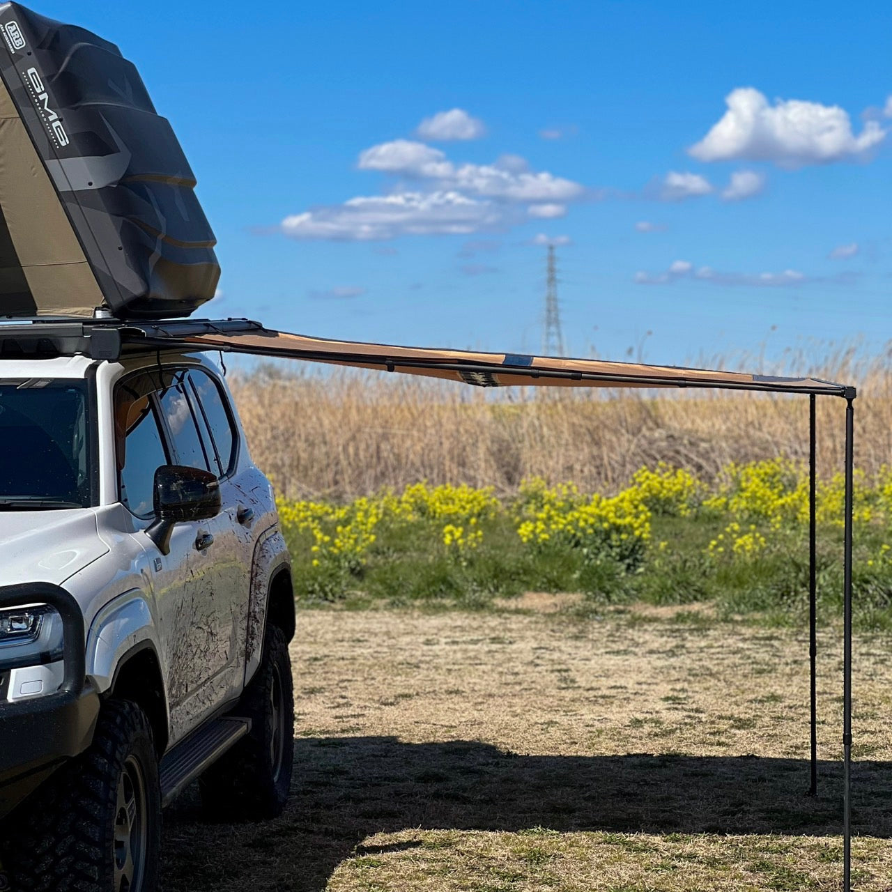 ARB】サイドオーニング(ブラックアルミケース)2.5m×2.5m – FUNG