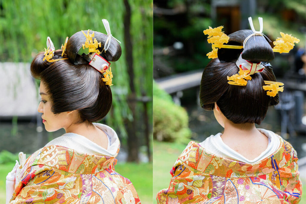 文金高島田・鬘・新日本髪・洋髪・綿帽子・角隠し 和装に合うヘア