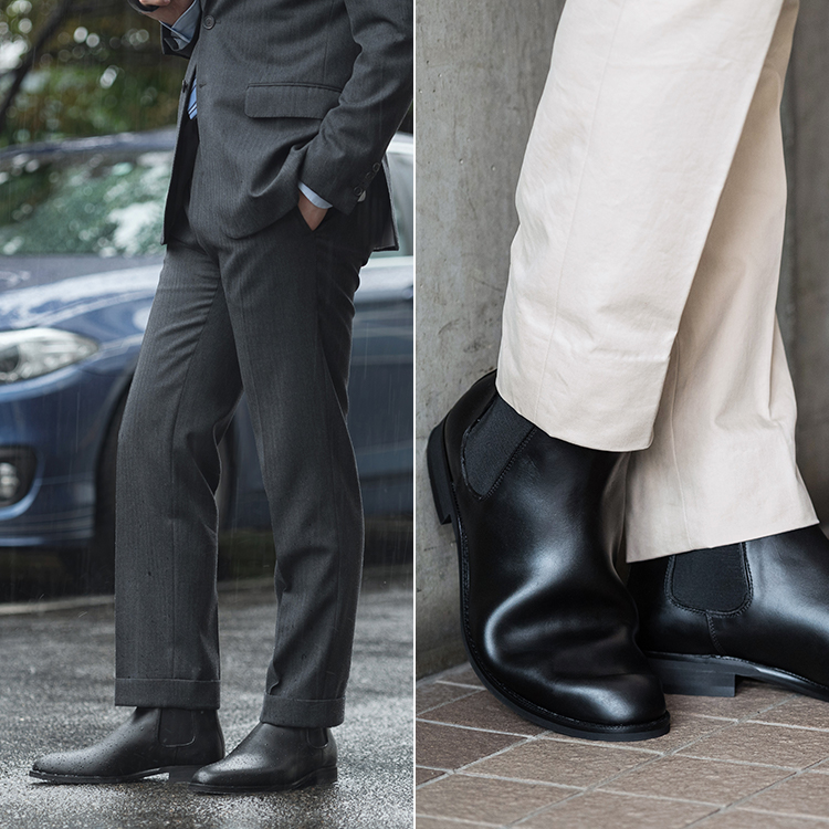 三陽山長】サイドゴアレインブーツ 防水 誠十郎 | 藤巻百貨店