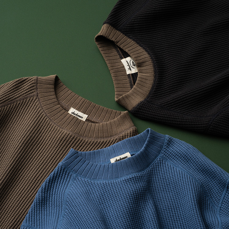 Jackman】Waffle Mid-neck（JM7200） | 藤巻百貨店