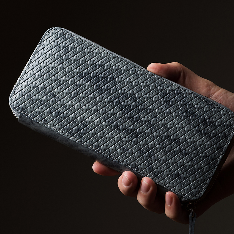 二宮五郎商店】アジログレイン(R) ラウンドジップウォレット エブ