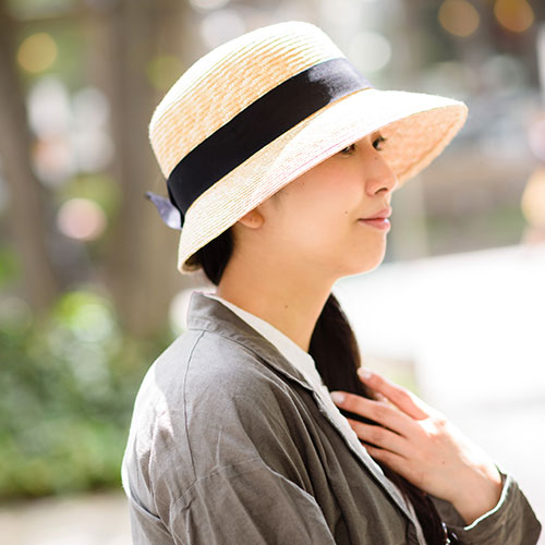 田中帽子店】つば短麦わら女優帽 | 藤巻百貨店