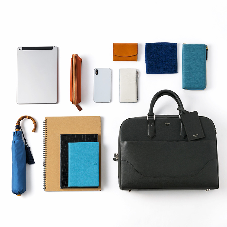 PELLE MORBIDA】Capitanoサフィアーノレザーブリーフバッグ CA015