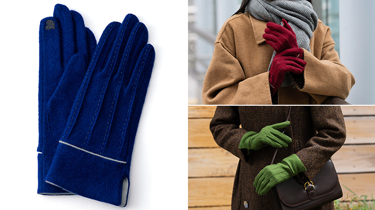 福田手袋】L'apero（ラペロ）カシミヤステッチグローブ | 藤巻百貨店