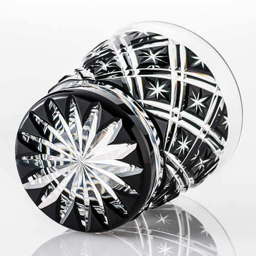 薩摩びーどろ工芸】薩摩黒切子 オールド（二重矢来）／藤巻百貨店限定