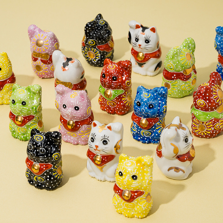 米田陶香堂】九谷焼 ミニ招き猫 | 藤巻百貨店