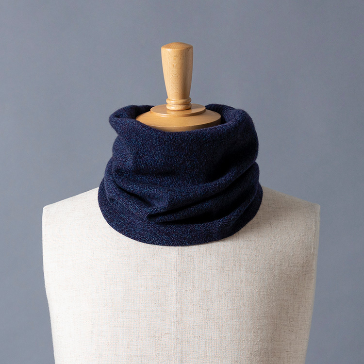 el alto】カシミヤ100% リブネックウォーマー | 藤巻百貨店