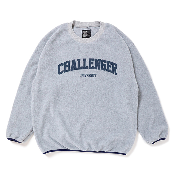 CHALLENGER [チャレンジャー] COLLEGE LOGO C/N FLEECE カレッジロゴ