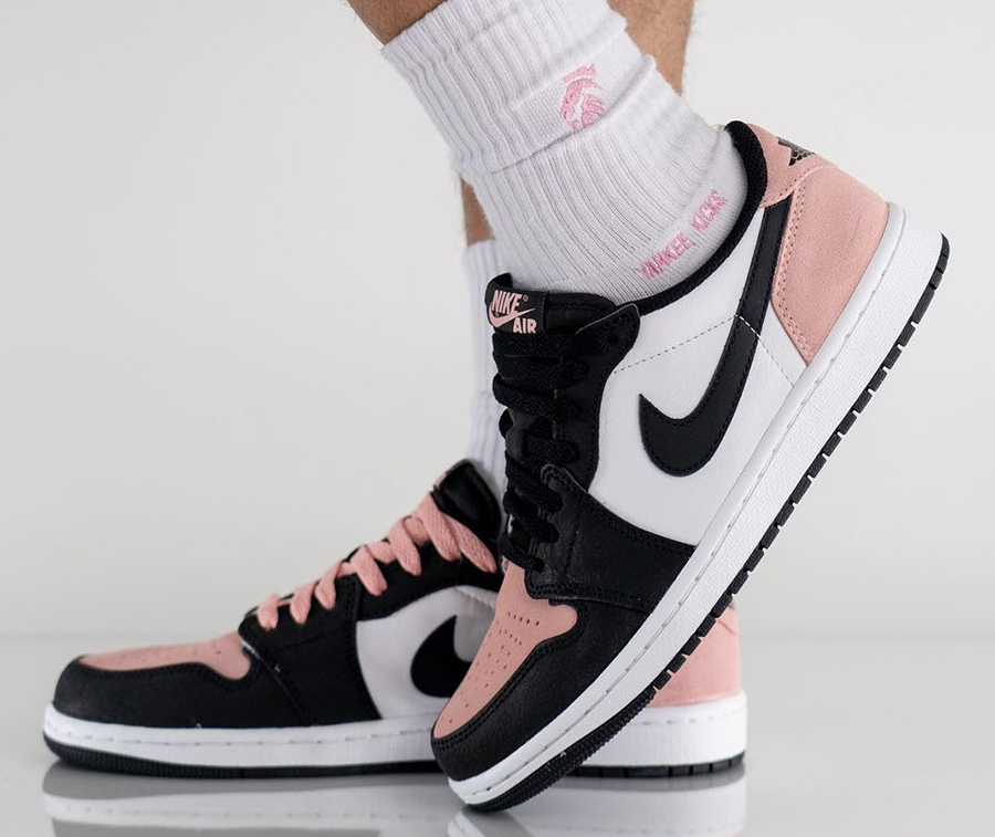 ピンク色が可愛い、エアジョーダン1 LOW OG Bleached Coral が登場