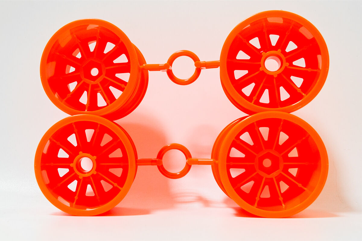 タミヤ 蛍光橙(58122)(共通)ブリッツァービートル ホイール カスタマー