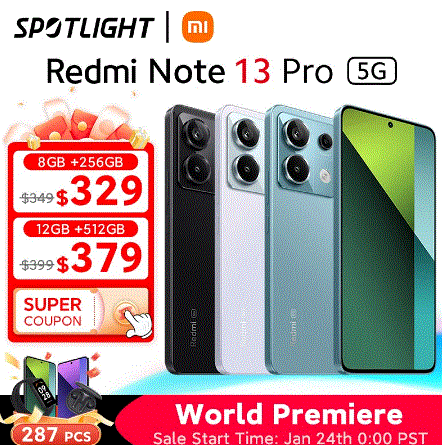 Redmi Note 13 Pro+ 5G』発売！AliExpressにてグローバル版のワールド
