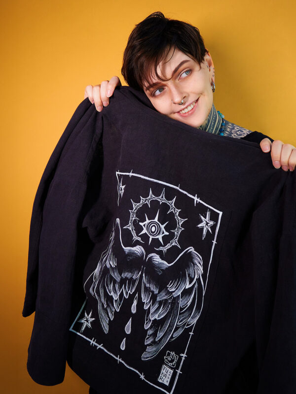 ミュージシャン buddix Sulfur Dyeing Work Jacket SULFUR DYED WHIP