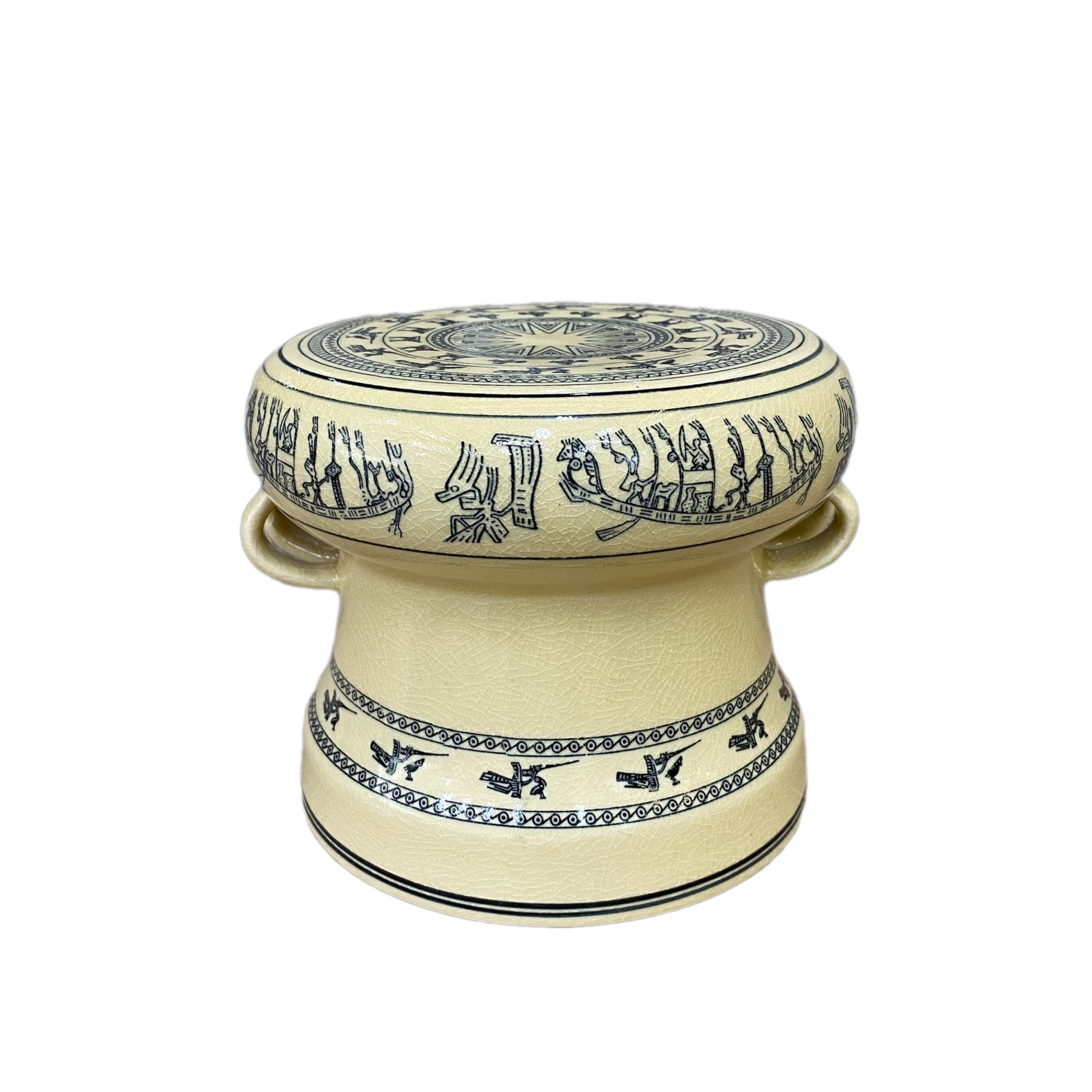 Trống gốm Chu Đậu, phỏng theo 