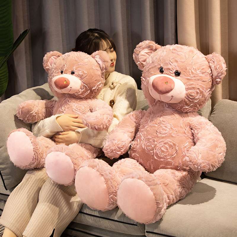 もこもこ抱き心地最高ぬいぐるみ くま 茶色(大)|くまぬいぐるみ専門