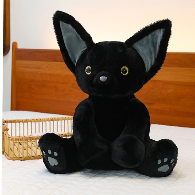 猫ぬいぐるみ もちもちねこちゃん 黒|猫ぬいぐるみ専門通販 Nyankomo