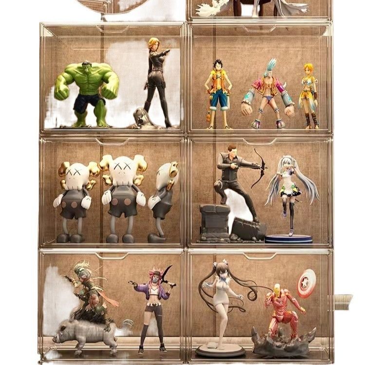 グッズ収納 組み立てブロックフィギュア専用透明展示収納ケース 推し活