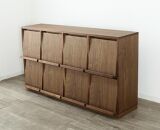 大川家具 ソプラ 150cm マガジンラック 本棚 4列2段 天然木