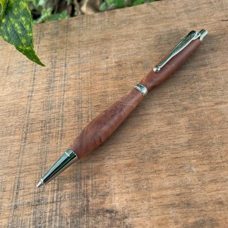 木製シャープペンシル 0.5mm 花梨瘤（カリンコブ）艶消し仕上げ2Pice