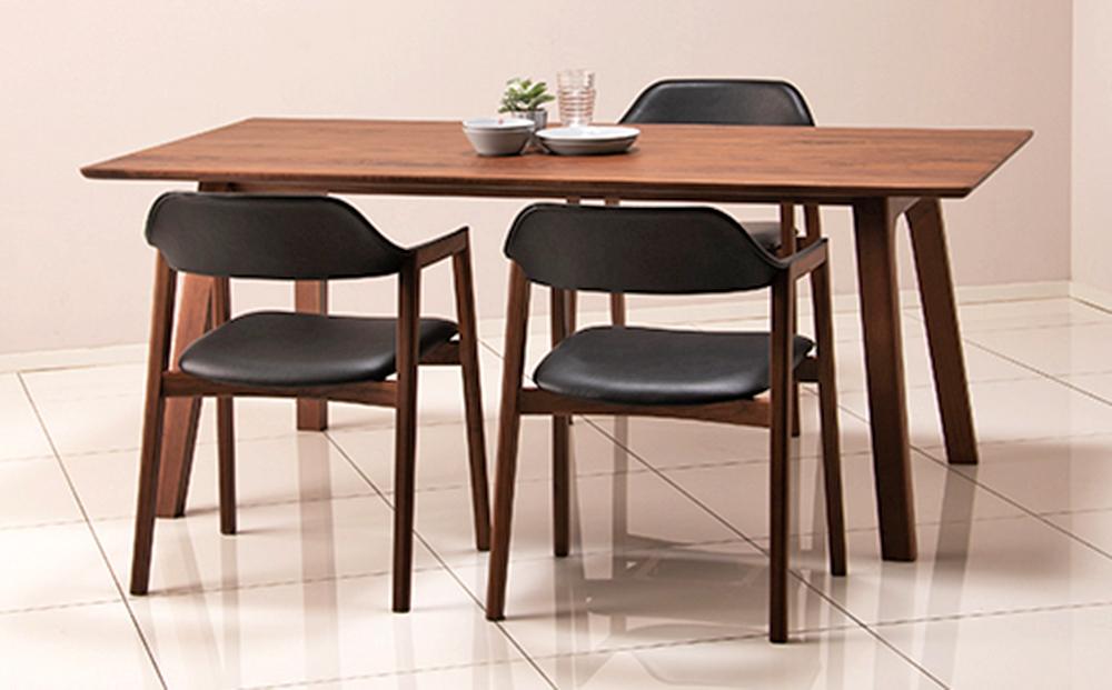 旭川家具 カンディハウス TEN ソリッドテーブル180×90 ウォルナット