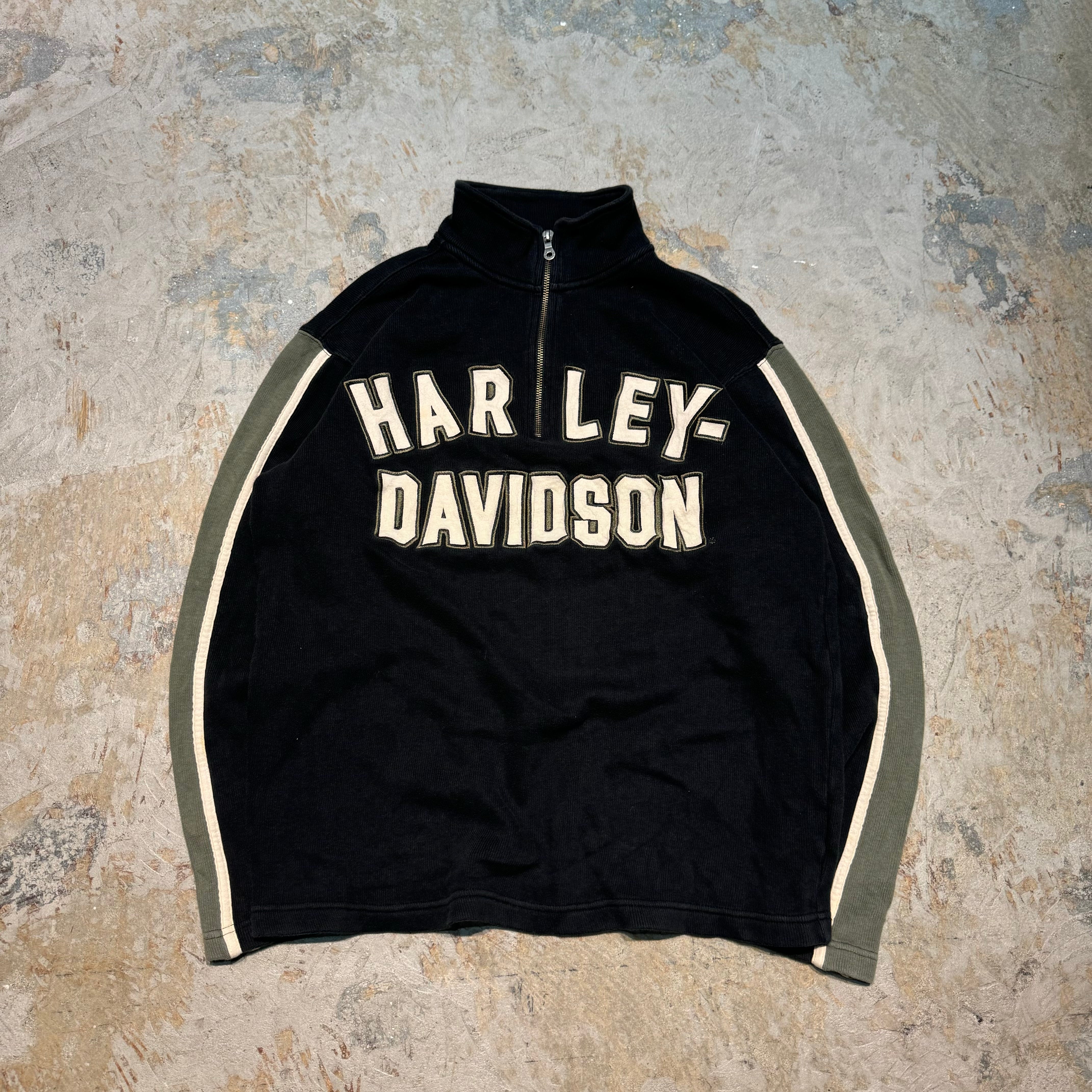 古着 HARLEY DAVIDSON/ハーレーダビッドソン/ハーフジップコットン