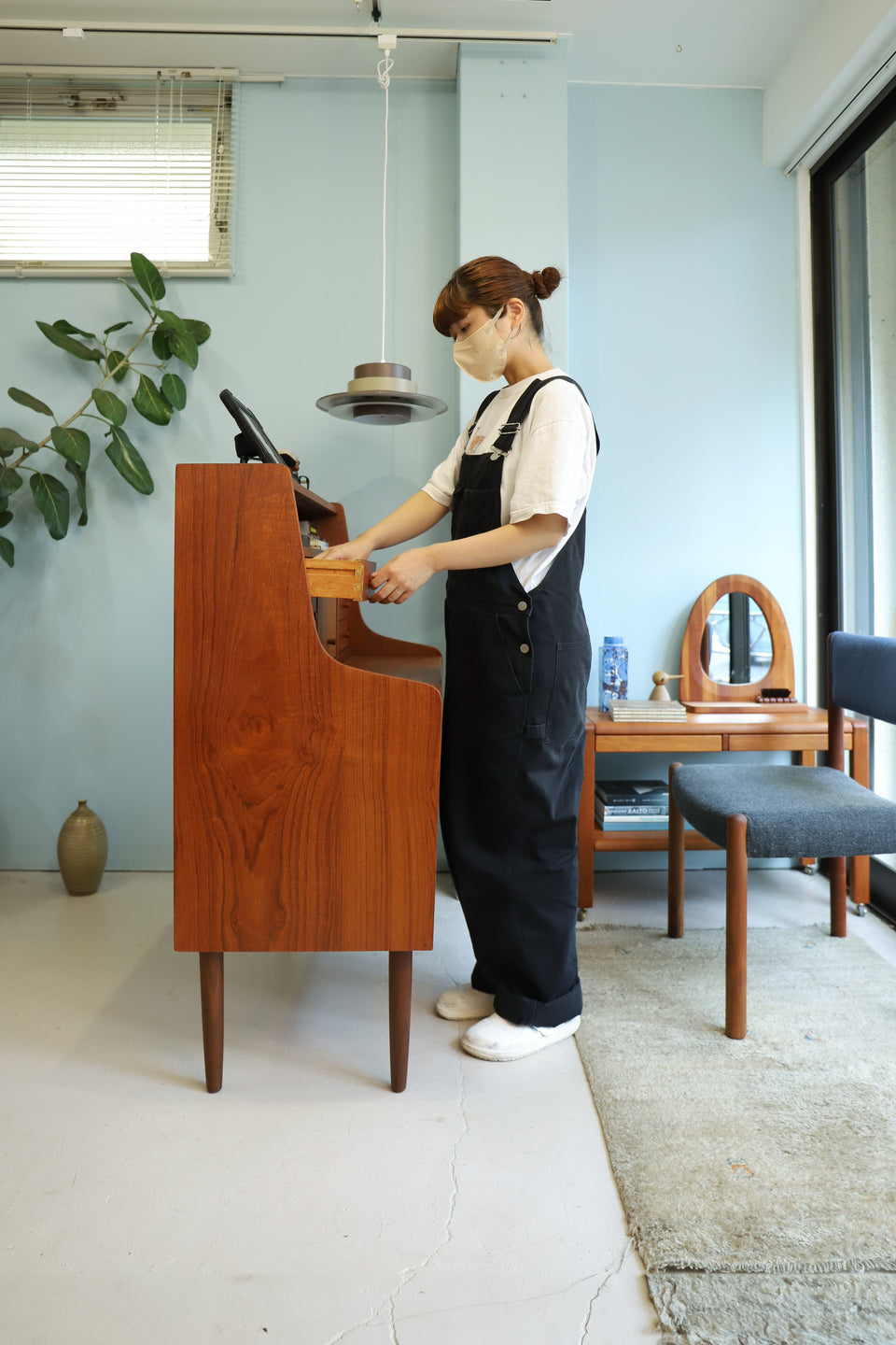 デンマークヴィンテージ ライティングビューロー ドレッサー 北欧家具