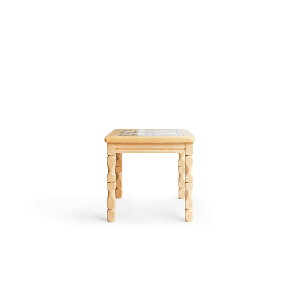 デンマークヴィンテージ タイルトップサイドテーブル オーク材 北欧