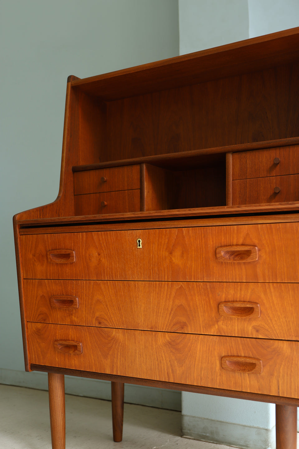 デンマークヴィンテージ ライティングビューロー ドレッサー ミラー