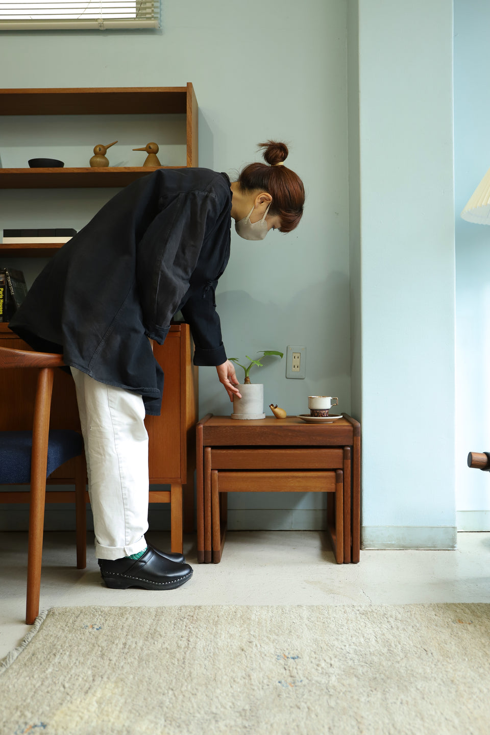 イギリスヴィンテージ ネストテーブル サイドテーブル チーク材/UK