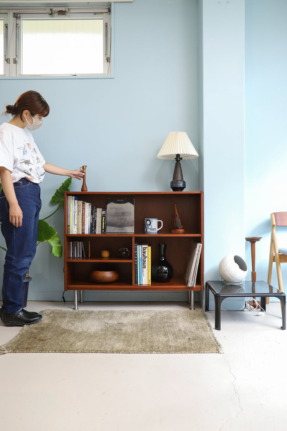 デンマークヴィンテージ ブックケース マホガニー材 本棚 収納 北欧