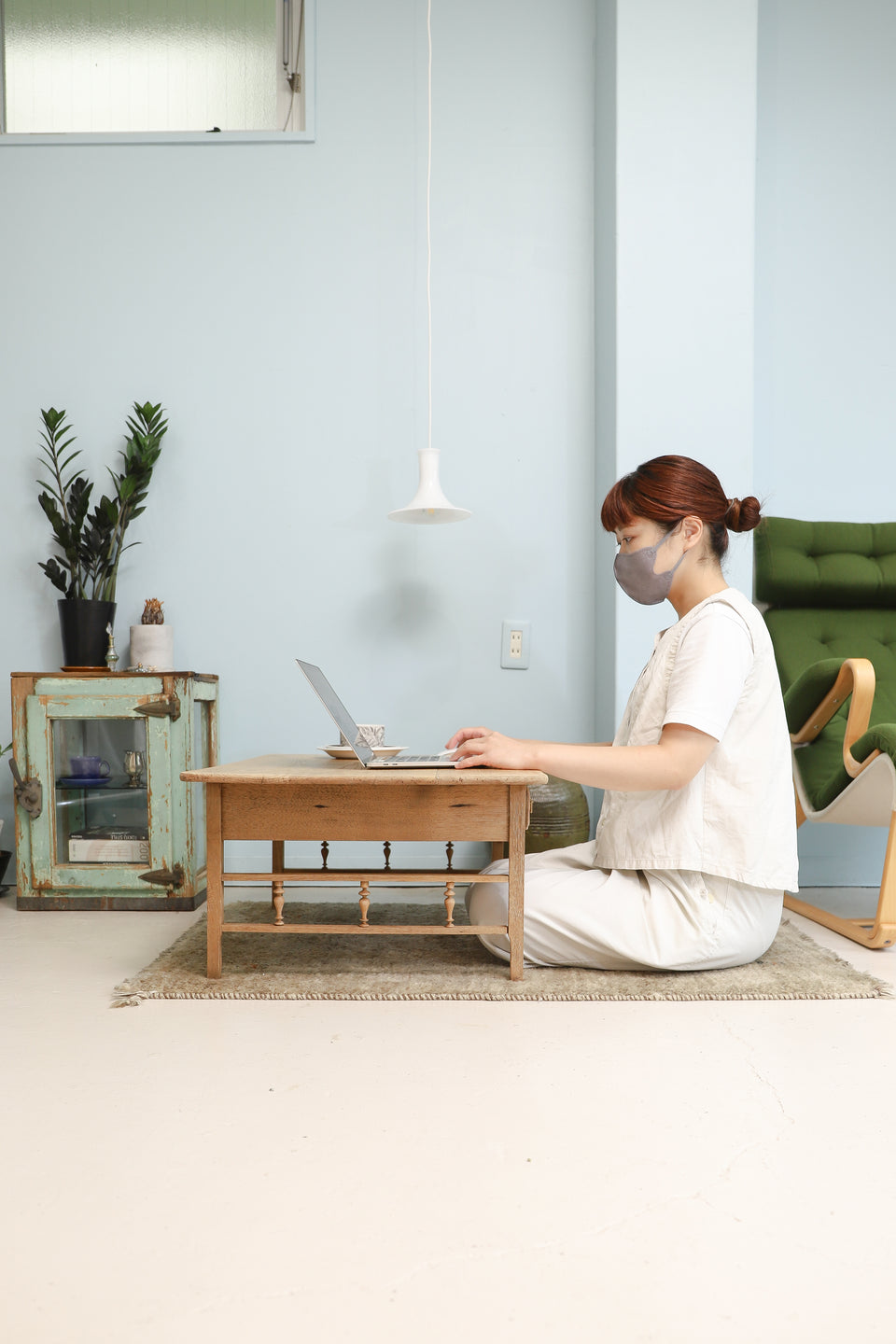 ジャパンヴィンテージ 文机 座卓 ローテーブル 古道具/Japanese