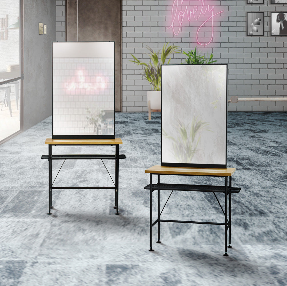 アイアンドレッサー ローガン スクエア 片面 | 美容室セット面 – mateli