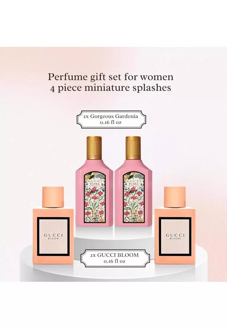 グッチ – 4 女性のフレグランスギフトセットのためのミニ香水を作る