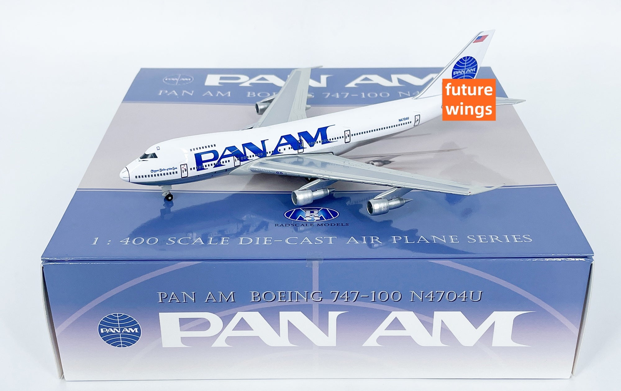 1:400 Radscale Models Pan AM B747-100 N4704U Aircraft Model+Free