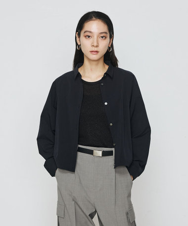 ストレッチタフタ シャツブルゾン（72-03VK02-205）｜ギャバジンK.T