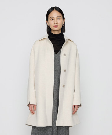 アンゴラウール スタンドステンカラーコート（01-15WI04-204）｜K.T