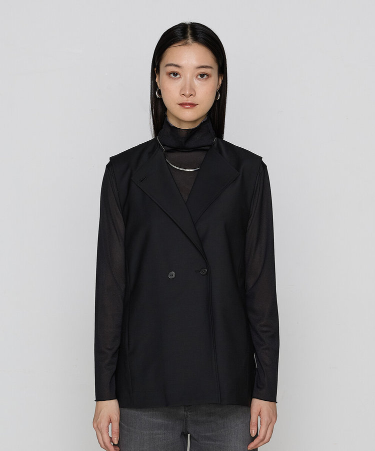 セットアップ対応】ブライトリートロ ジレ（15-80VK05-205）｜コムサ