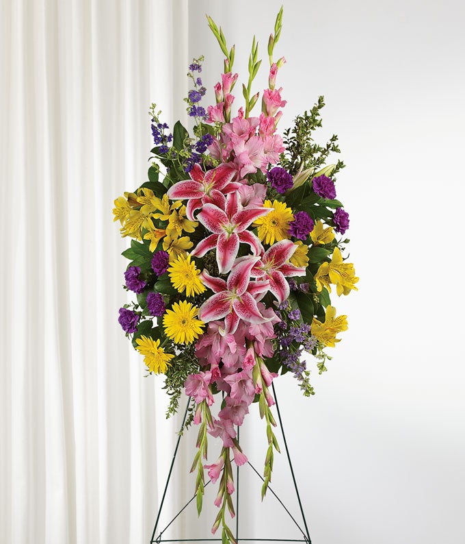 Ethereal Remembrance Standing Spray at From You Flowers
