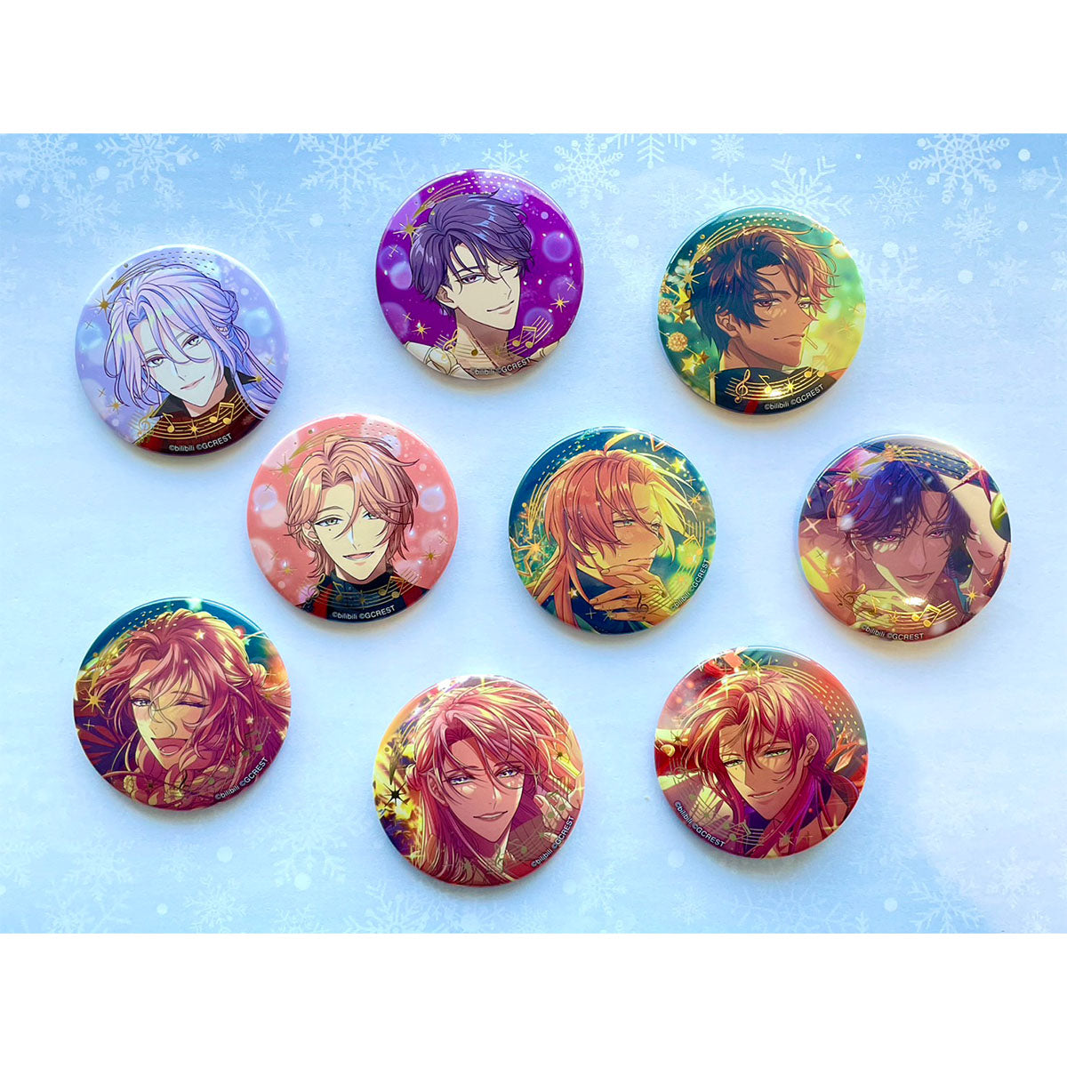 夢職人と忘れじの黒い妖精 星に願いを、あなたに愛を 箔押し缶バッジ