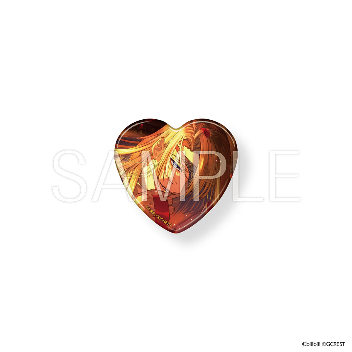 夢職人と忘れじの黒い妖精 Sweet Fes ハート型缶バッジ（ブラインド