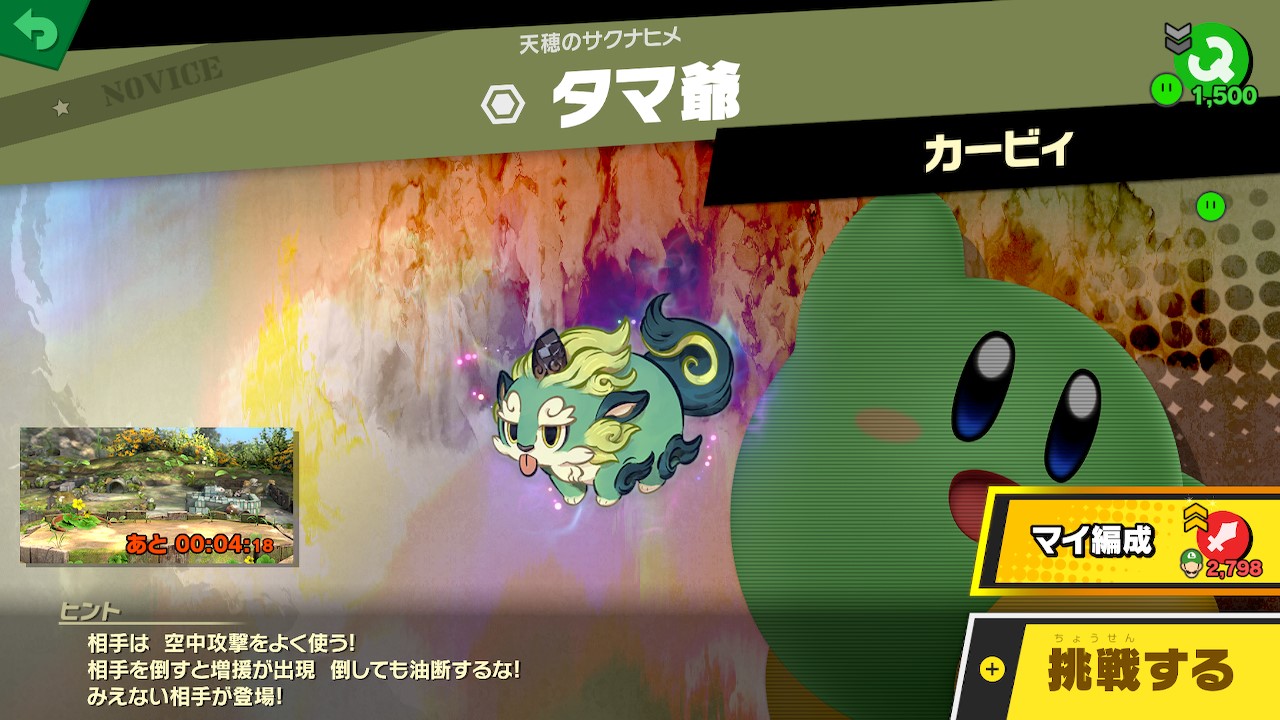 大乱闘スマッシュブラザーズ SPECIAL（スマブラSP）】『天穂の