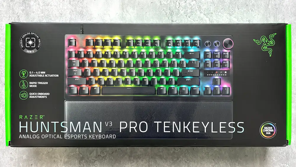 Razer Huntsman V3 Pro TKLを徹底レビュー｜ビジュ良しなラピッド