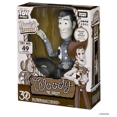 トイ・ストーリー 30周年 リアルサイズトーキングフィギュア ウッディ