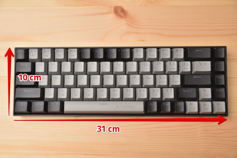 e元素 Z686（赤軸）【購入レビュー】 60%メカニカルキーボード 【US